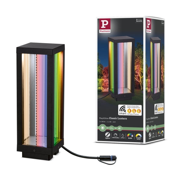 Paulmann Full-Line COB RGB LED Strip Set 7,5 Meter mit Fernbedienung, Netzteil und Steuereinheit.