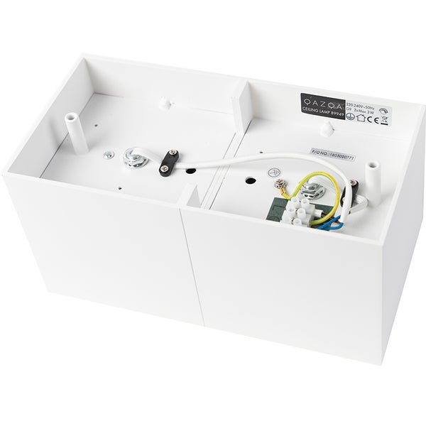 Innenansicht einer weißen Qazqa Deckenleuchte