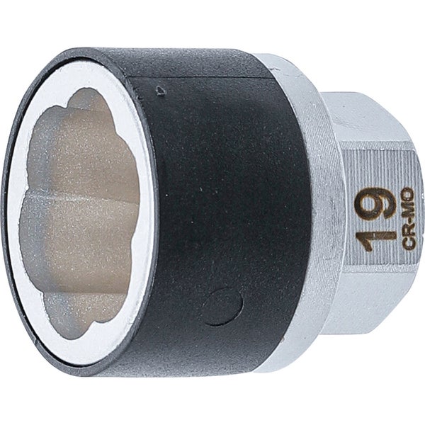 BGS Spiral-Profil-Steckschlüssel-Einsatz / Schraubenausdreher Antrieb Außensechskant 19 mm SW 19 mm - 7510-19