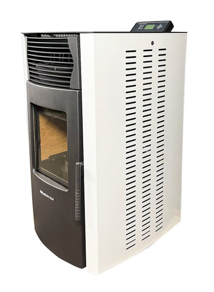 SCHENGER Pelletofen HP51 Weiß A++ 8,8kW Vollautomatisch+WIFI+Eco Modus