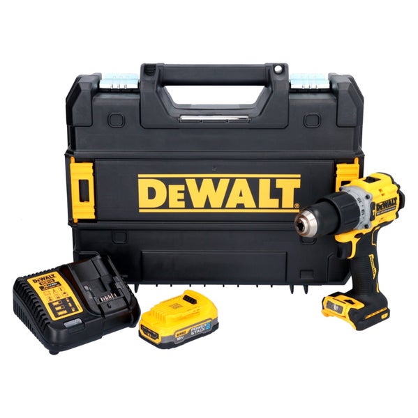 DeWALT Akku-Bohrschrauber-Set mit Akku-Schrauber, Akku, Ladegerät und Werkzeugkoffer