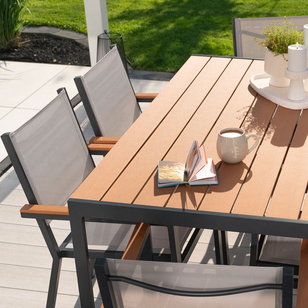 Home Deluxe Gartentsich CANTOS SEDIA 150 x 90 cm |Gartenmöbel, Loungemöbel, Aluminiumtisch, Balkontisch