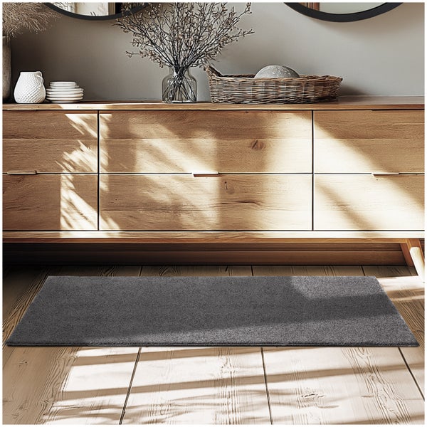 Kurzflorteppich tectake rutschfeste Unterseite verschiedene Größen und Farben 60 x 110 cm