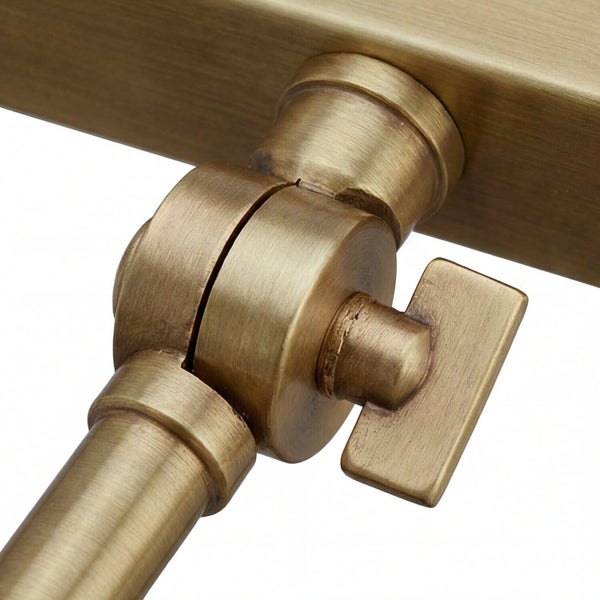 Detailansicht eines Lampengelenks mit Stellschraube