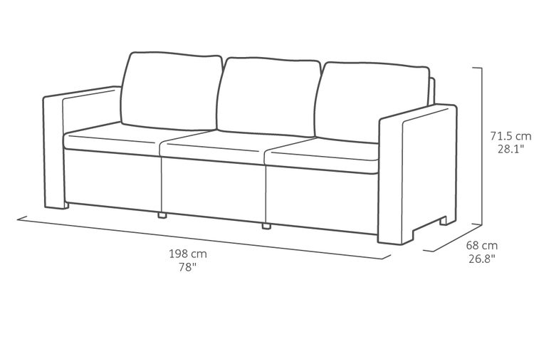 Keter California Loungeset - 5 Personen - Cappuccino
