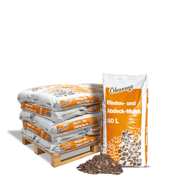 Ökovogt Rinden- und Abdeckmulch Mix 60l x 15 Sack 900l 15er Palette