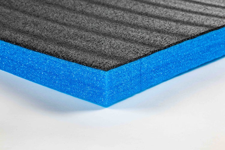 TYGR-Multilayer Schaumstoff blau 1000x600x50 |DIY-Werkzeugeinlage für Werkzeug, Kamera & Co
