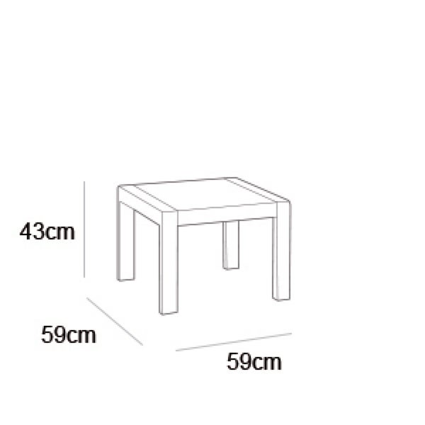 Allibert Victoria - Monaco Anthrazit Balkonset 3-teilig mit Sessel und Tisch Inkl. Kissen