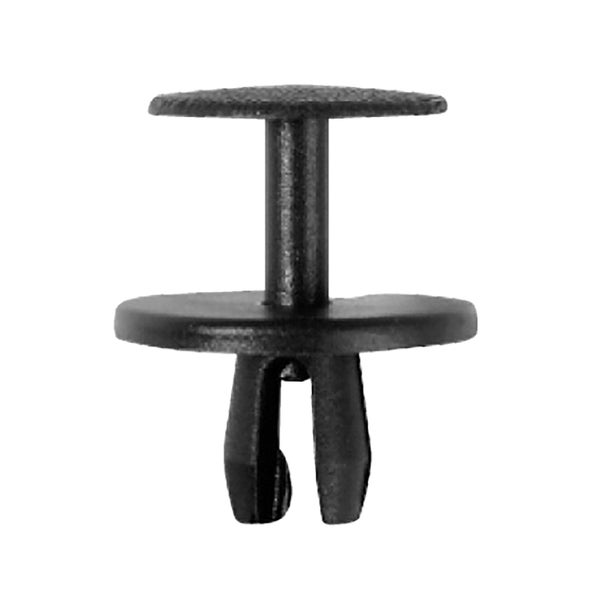 Schwarzer Kunststoffniet