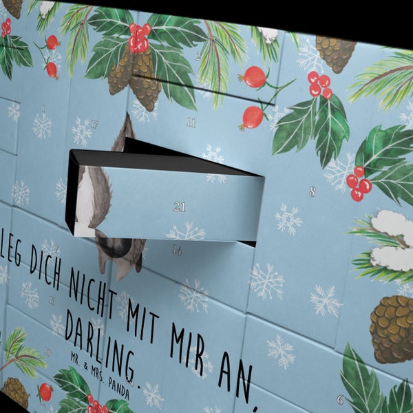 Mr. & Mrs. Panda Befüllbarer Adventskalender Stinktier Angriff - Blau Pastell