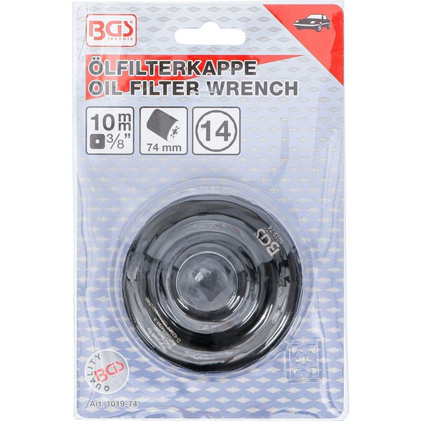 BGS Ölfilterschlüssel 14-kant Ø 74 mm für Mercedes-Benz / VW - 1019-74