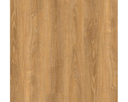 Laminatboden in Eichenoptik mit natürlicher Holzmaserung und Astlöchern.