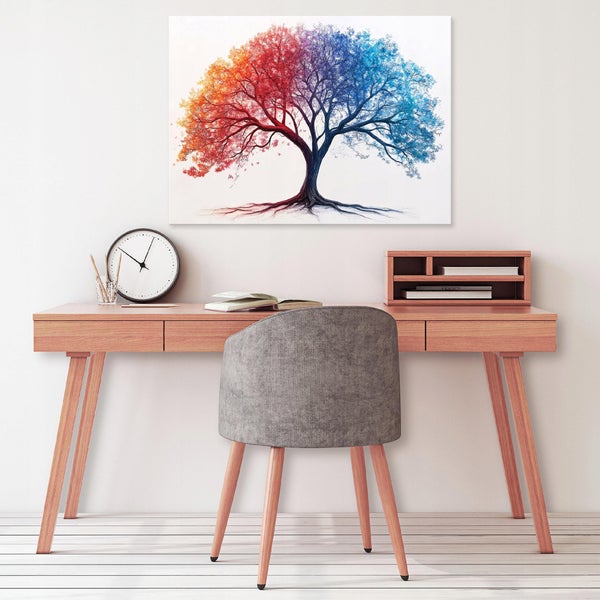 Leinwandbild Baum Abstrakt Wandbild Modern 120x80 cm