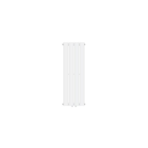 LuxeBath Paneelheizkörper Einlagig 900 x 300 mm Weiß, Design Badheizkörper Mittelanschluss, Bad/Wohnraum Heizung, Designheizkörper Flach Heizkörper, Flachheizkörper Vertikal Röhren, mit Montage-Set