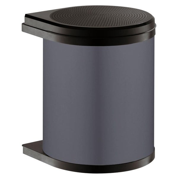 Hailo Einbau-Abfallsammler 15l dunkelgrau/ Deckel schwarz 3515071