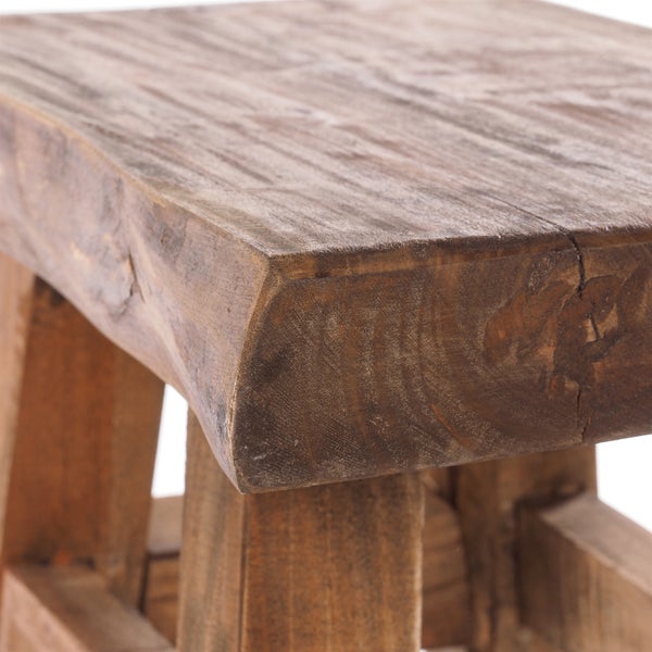 Hocker VINTAGE 40 Massivholz 01 natur-vintage