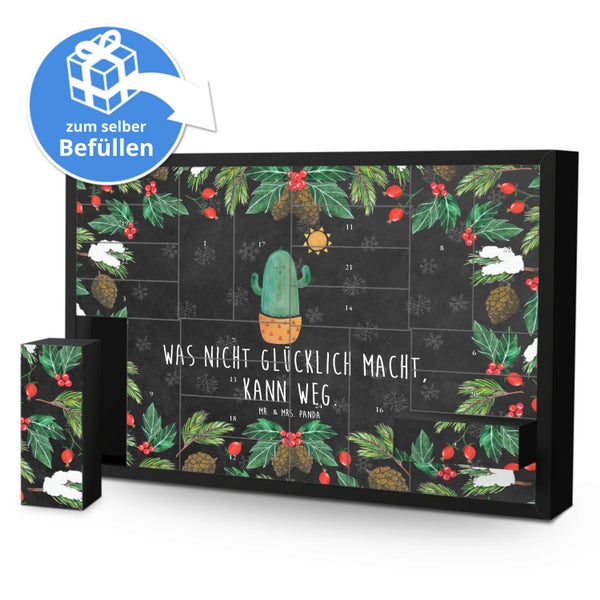 Mr. & Mrs. Panda Befüllbarer Adventskalender Kaktus Sonne - Schwarz