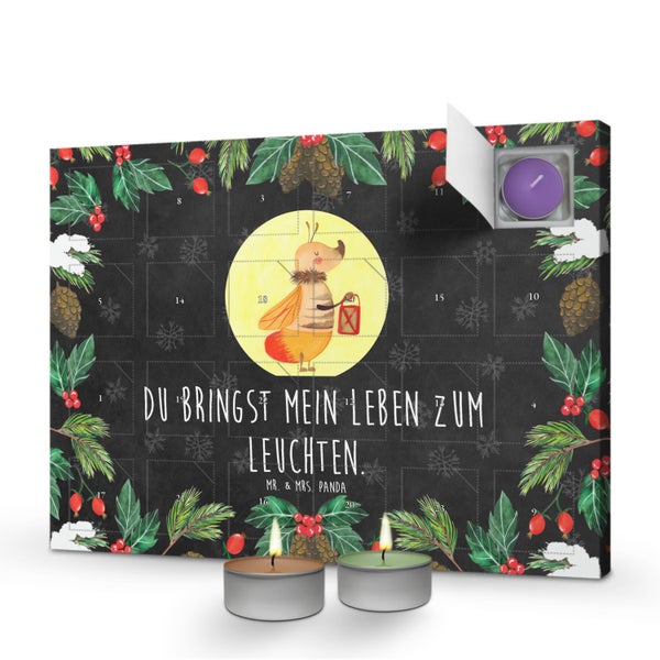 Mr. & Mrs. Panda Duftkerzen Adventskalender Glühwürmchen - Schwarz