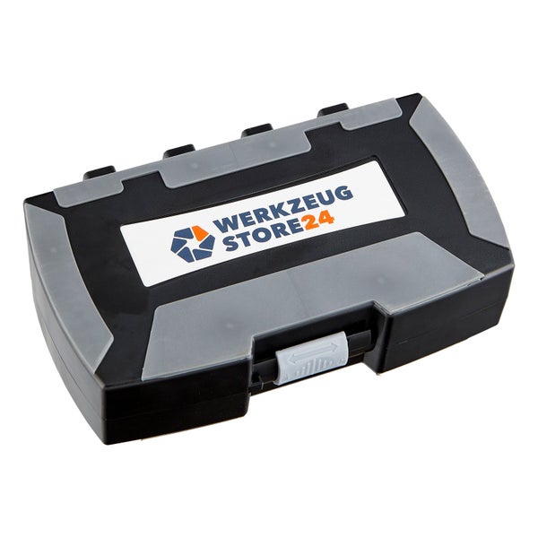 Werkzeugkoffer aus Kunststoff mit Werkzeugstore24 Logo