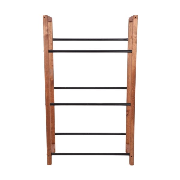 PROREGAL Getränkekistenregal HUNSRÜCK HxBxT 138x82x32cm 6 Kisten auf 3 Ebenen Massives Kiefernholz Braun geölt