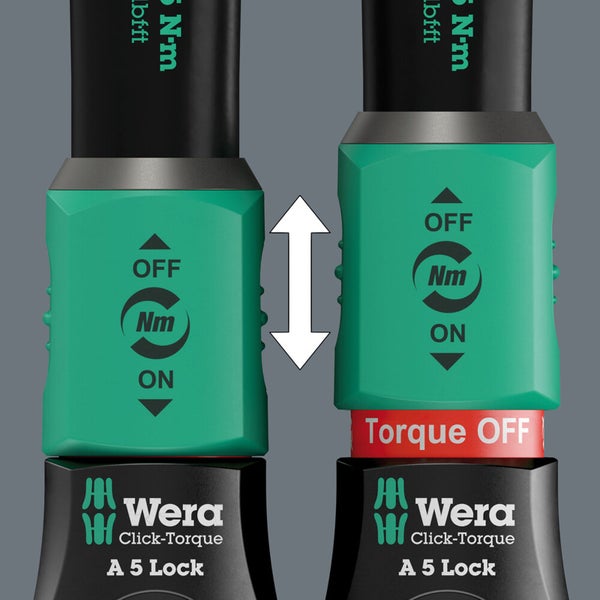 Wera Click-Torque A 5 Lock Drehmomentschlüssel Einstellung