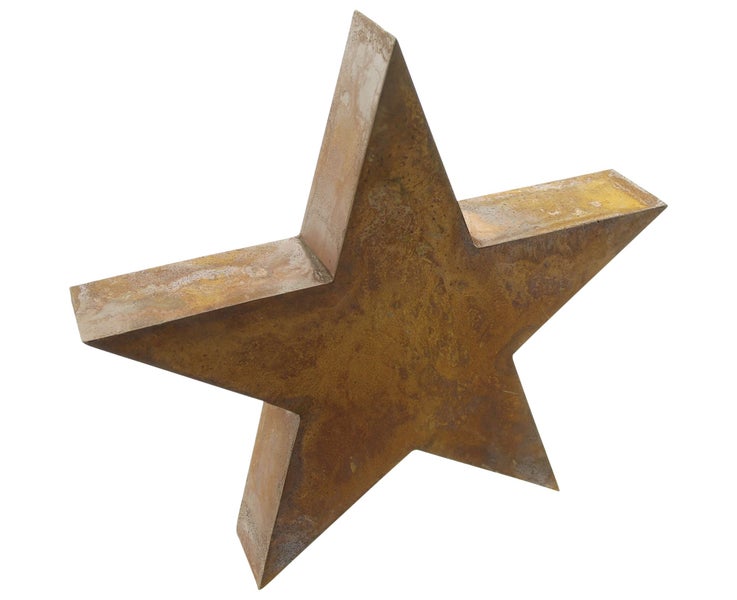 FRANK FLECHTWAREN | Stern Rost, Ø 29 x 5 cm, METALL