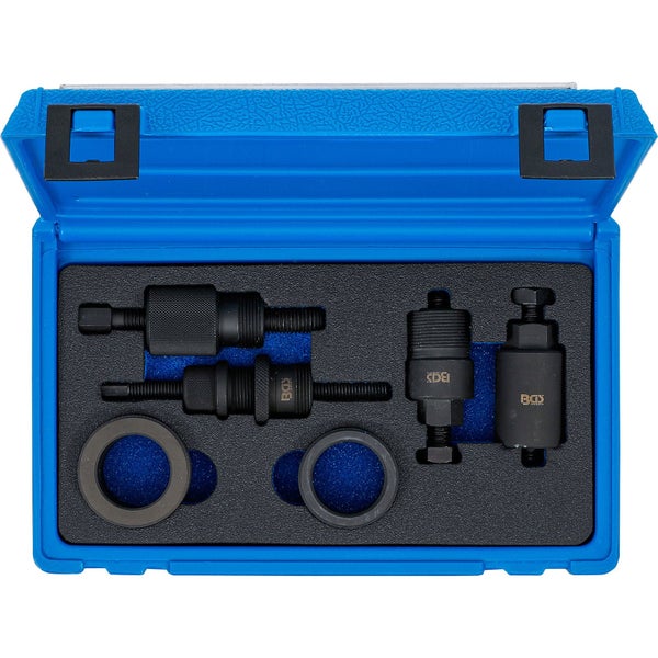 Werkzeugsatz in blauem Koffer zur Demontage und Montage von Silentlagern