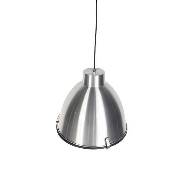 Hängelampe aus Metall mit schwarzem Kabel