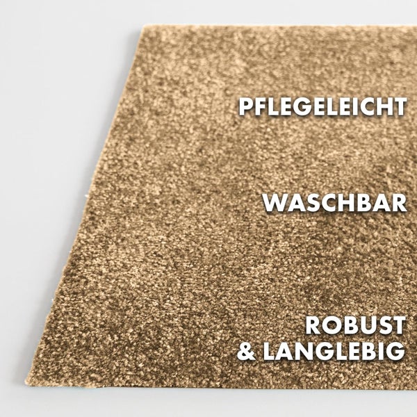 FLOORDIREKT Fußmatte Domenico - stilvolle & praktische Schmutzfangmatte - Beige - 50 x 80 cm