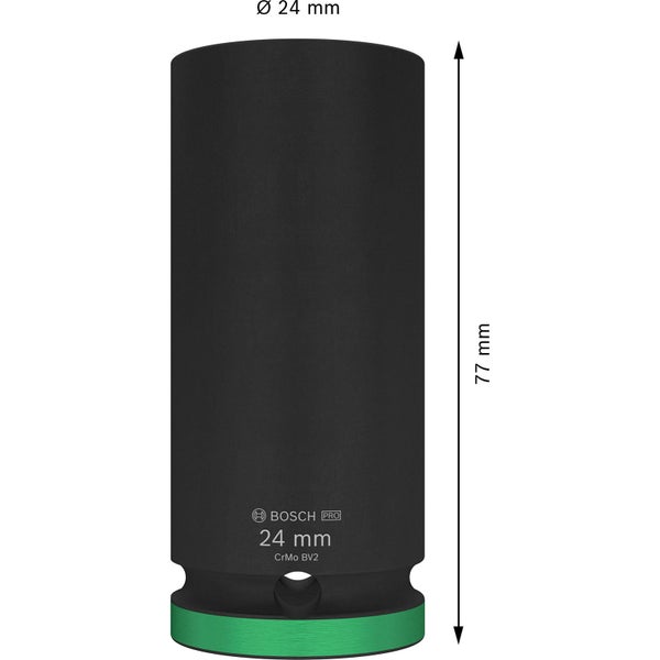 Bosch PRO Impact Socket 1/2 24 mm tief - 2608003055