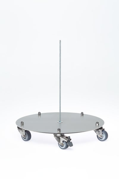 PROREGAL Bodenronde Für Klassischen Standascher HxBxT 13 x 39 x 55 cm Stahlblech Grau