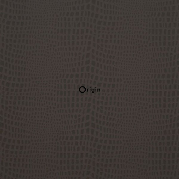 Origin Wallcoverings Tapete Tierhautmuster Dunkelbraun - 52 cm x 10,05 m - 307106