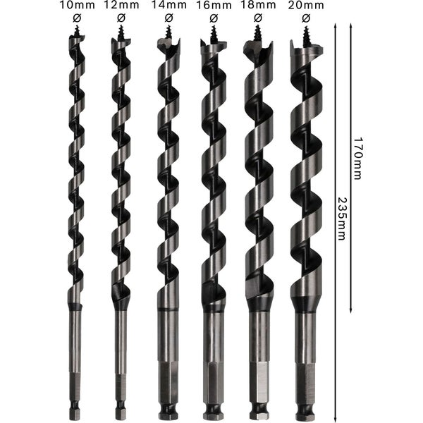 Bosch PRO Wood Holzschlangenbohrer-Set 6-tlg. - 2607019322