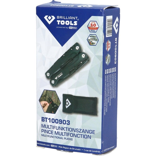 Verpackung einer Multifunktionszange von Brilliant Tools