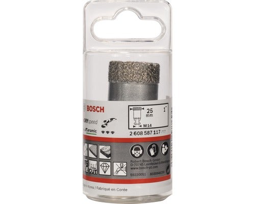 Diamanttrockenbohrer Dry Speed Best for Ceramic 25 x 35 mm