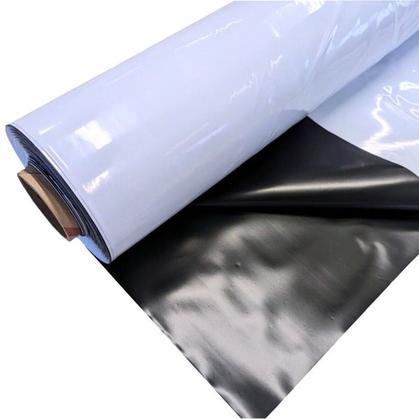 Schwarz Weiß Reflektionsfolie - 25m x 2m, 0,07 mm stark, für optimale Lichtverteilung und langlebige Nutzung