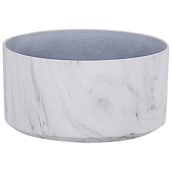 Runde Pflanzschale mit Marmoroptik