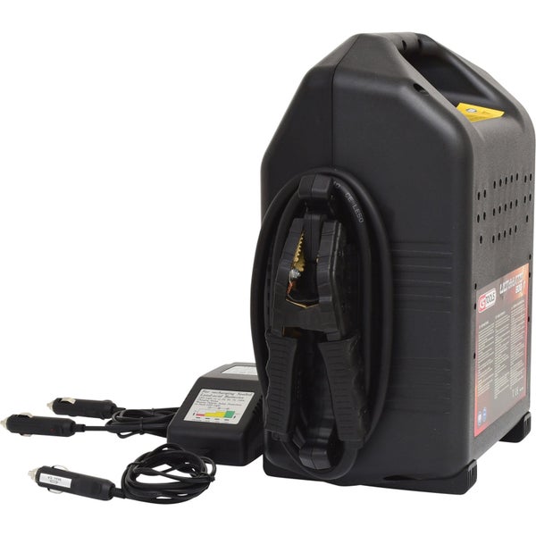 Batterieladegerät mit Ladekabel und Batterieklemmen