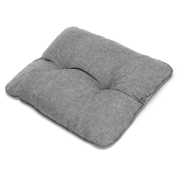 Beautissu Beauflair Loungekissen Outdoor Rücken 50x40x12cm Grau