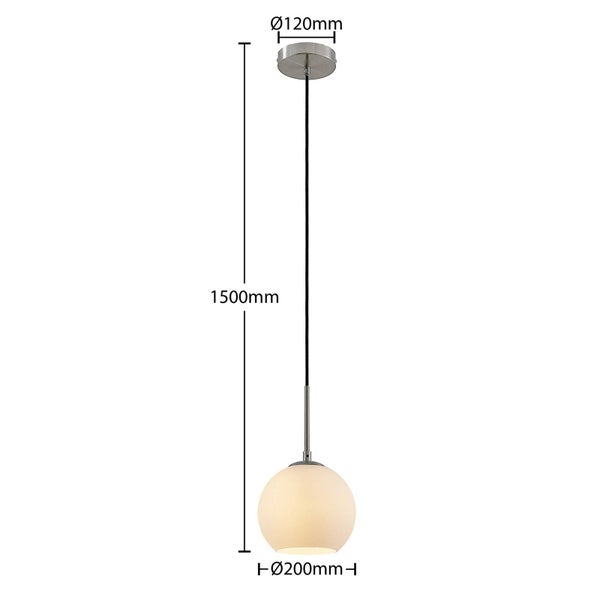 Lindby Pendelleuchte Jurian (Modern) in Weiß aus Metall (1 flammig, E27) - Deckenlampe Esstischlampe Hängelampe Hängeleuchte Wohnzimmerleuchte