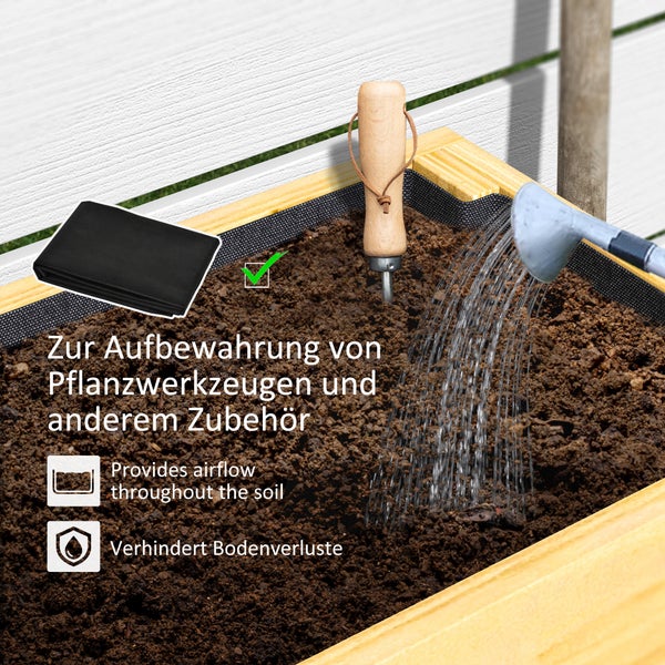 Abmessungen eines Hochbeets aus Holz