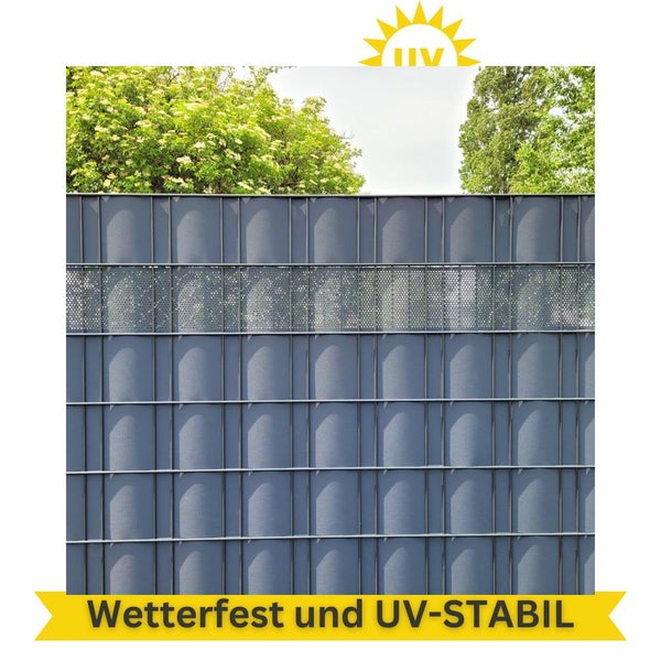 Sichtschutzzaun mit wetterfesten und UV-stabilen Eigenschaften