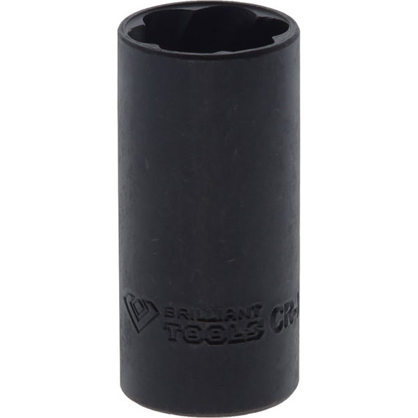 BRILLIANT TOOLS 1/2 Spiral-Profil-Stecknuss 17 mm - BT026009