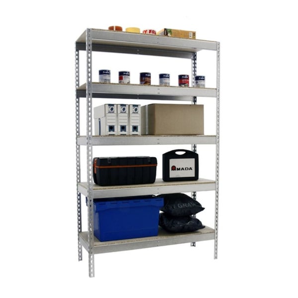 PROREGAL Schwerlastregal Giant Wood Yeti Five HxBxT 250 x 150 x 45 cm Fachlast 400 kg Verzinkt
