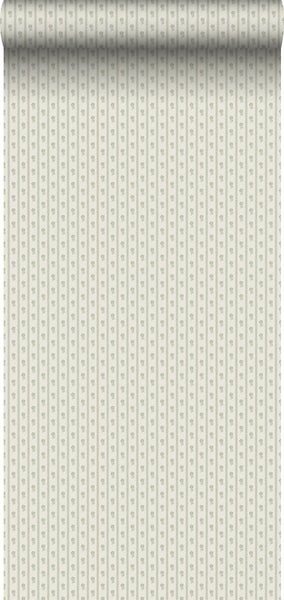 Borastapeter Tapete Blumen Blaugrau - 53 cm x 10.05 m - 662672