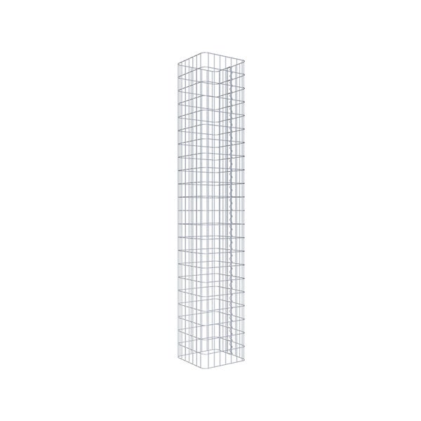 Gabionensäule 37 x 37 cm, MW 5 x 10 cm eckig - Höhe: 2,20 m