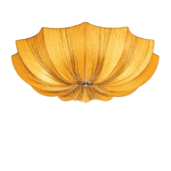 Design-Deckenlampe Gold Silk 52 cm 3-flammig - Plu