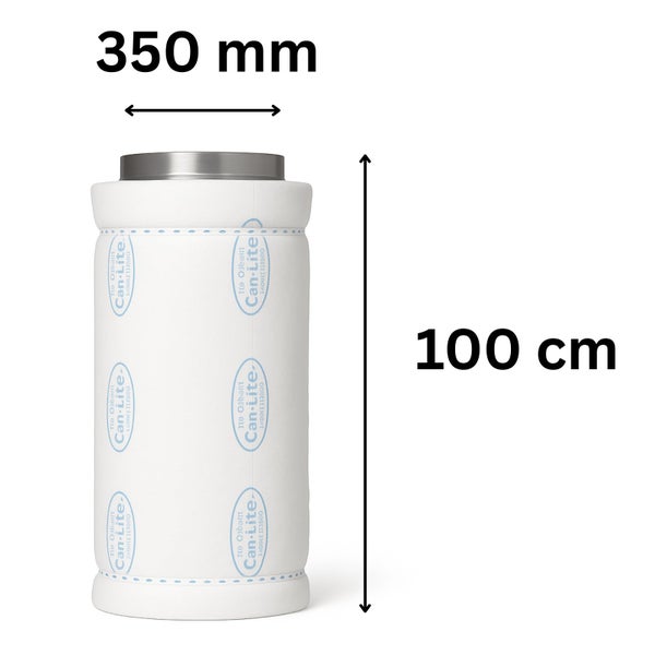 Can-Lite Filter mit den Maßen 350 Millimeter mal 100 Zentimeter