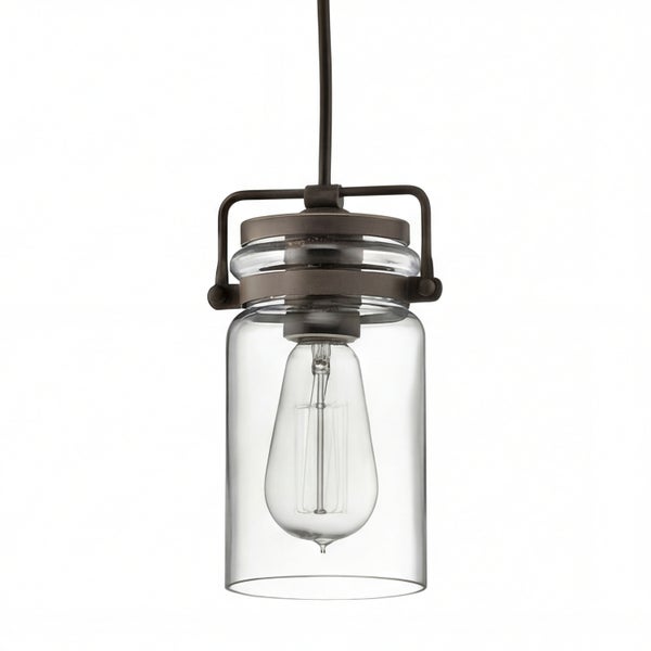 Hängelampe mit Glas und Aufhängung