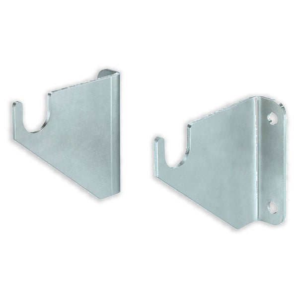 Zwei Metallträger zur Wandmontage